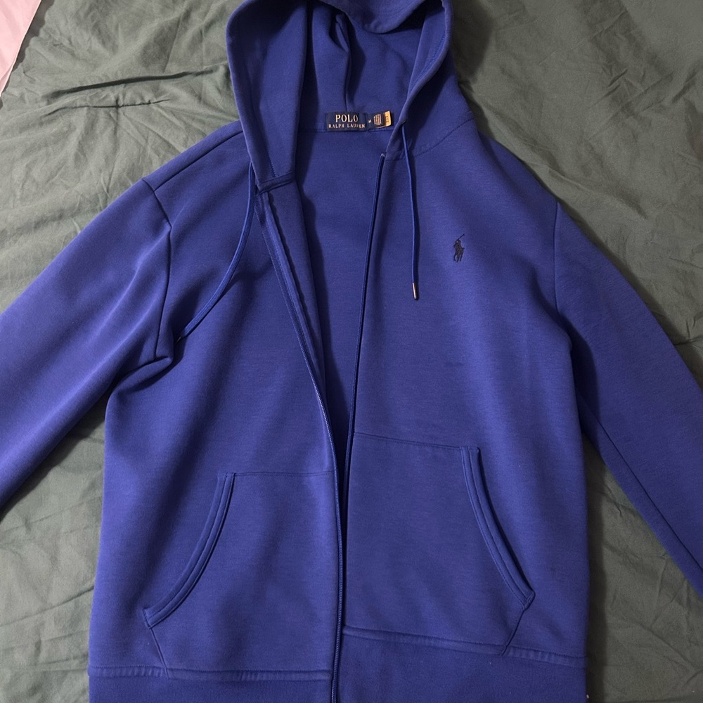 Polo Ralph Lauren Blue Zip Up Sweater